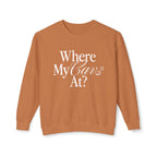 Where My Cavs At? Women's Lightweight Crewneck Sweatshirt | Comfort Colors 1466