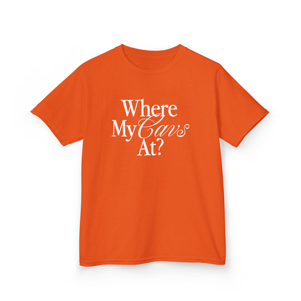 Where My Cavs At? Kids Tee