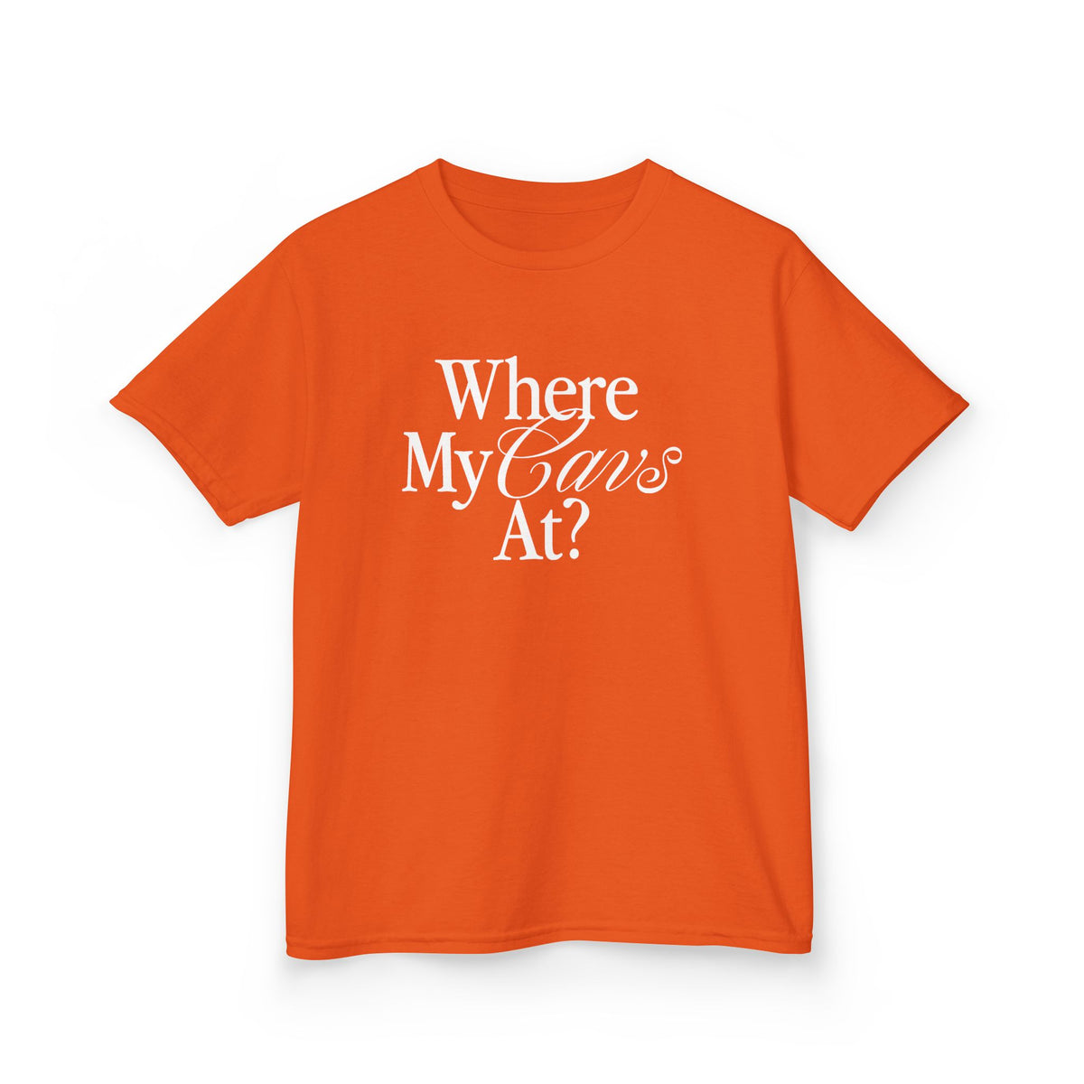 Where My Cavs At? Kids Tee
