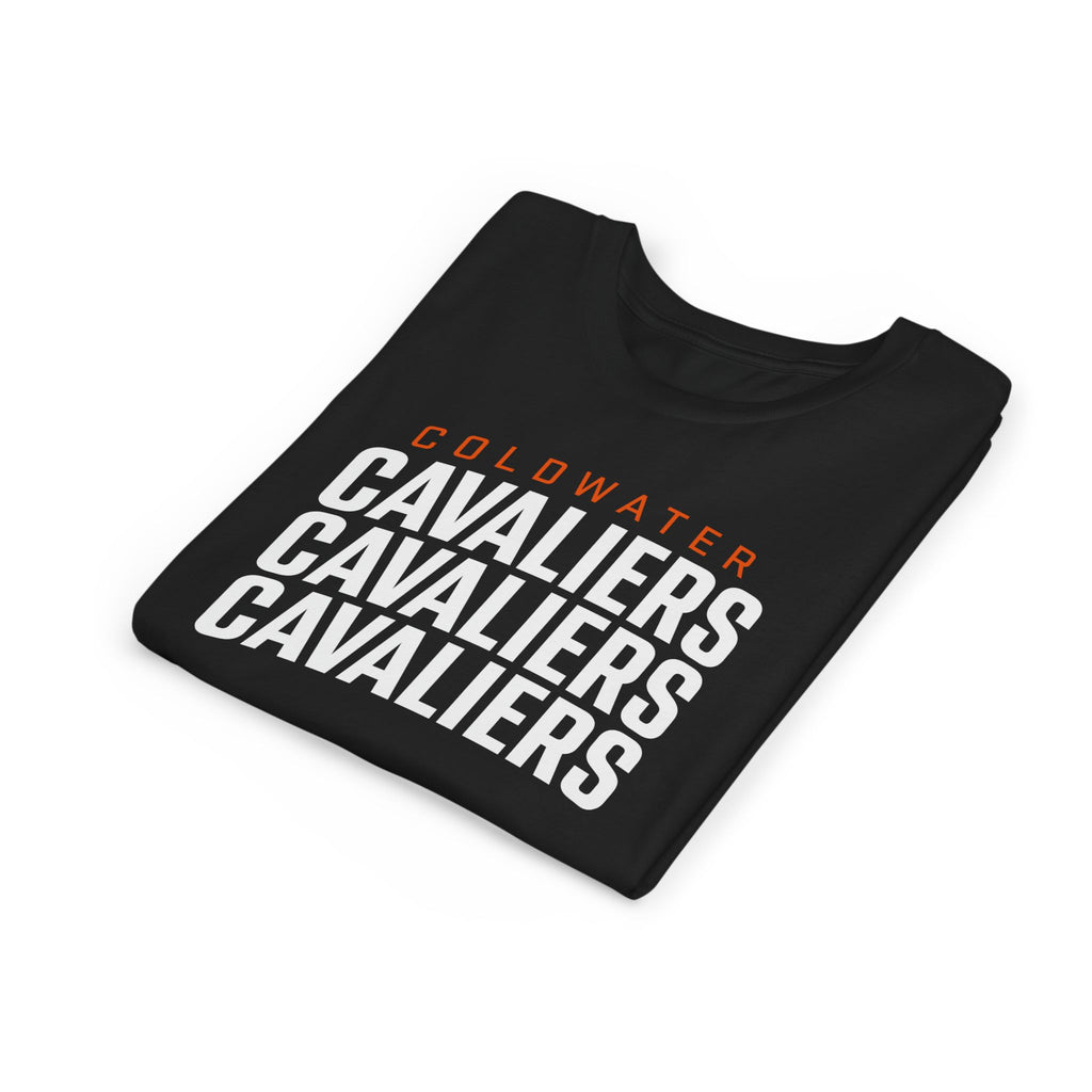 Coldwater Cavaliers Stacked Youth T-Shirt | Bella+Canvas