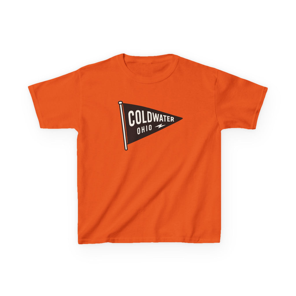 Coldwater Ohio Pennant Kids Tee | Vintage School Spirit