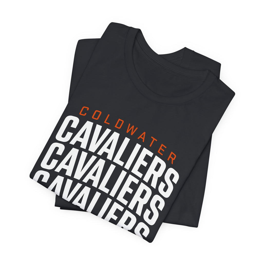 Coldwater Cavaliers Stacked Text Unisex T-Shirt | Bella+Canvas