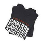 Coldwater Cavaliers Stacked Text Unisex T-Shirt | Bella+Canvas