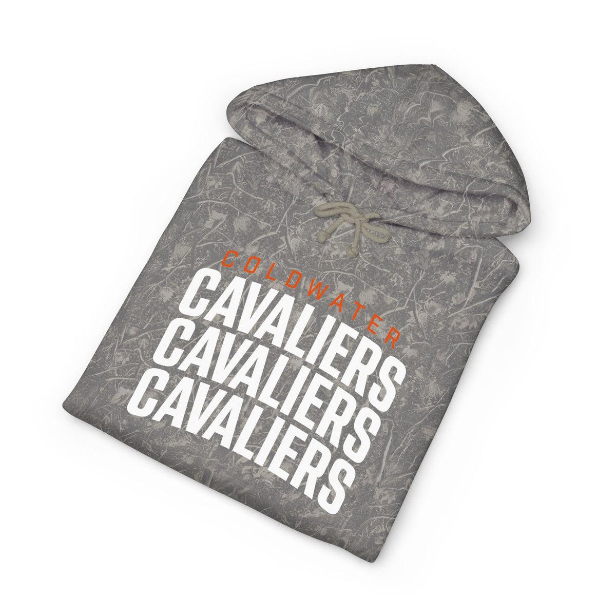 Cavaliers Repeat Print Hoodie | Grey Camouflage Logo Sweatshirt