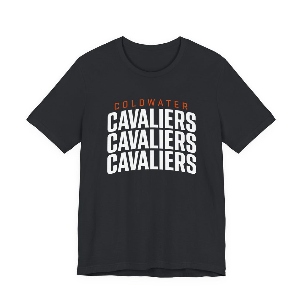 Coldwater Cavaliers Stacked Text Unisex T-Shirt | Bella+Canvas