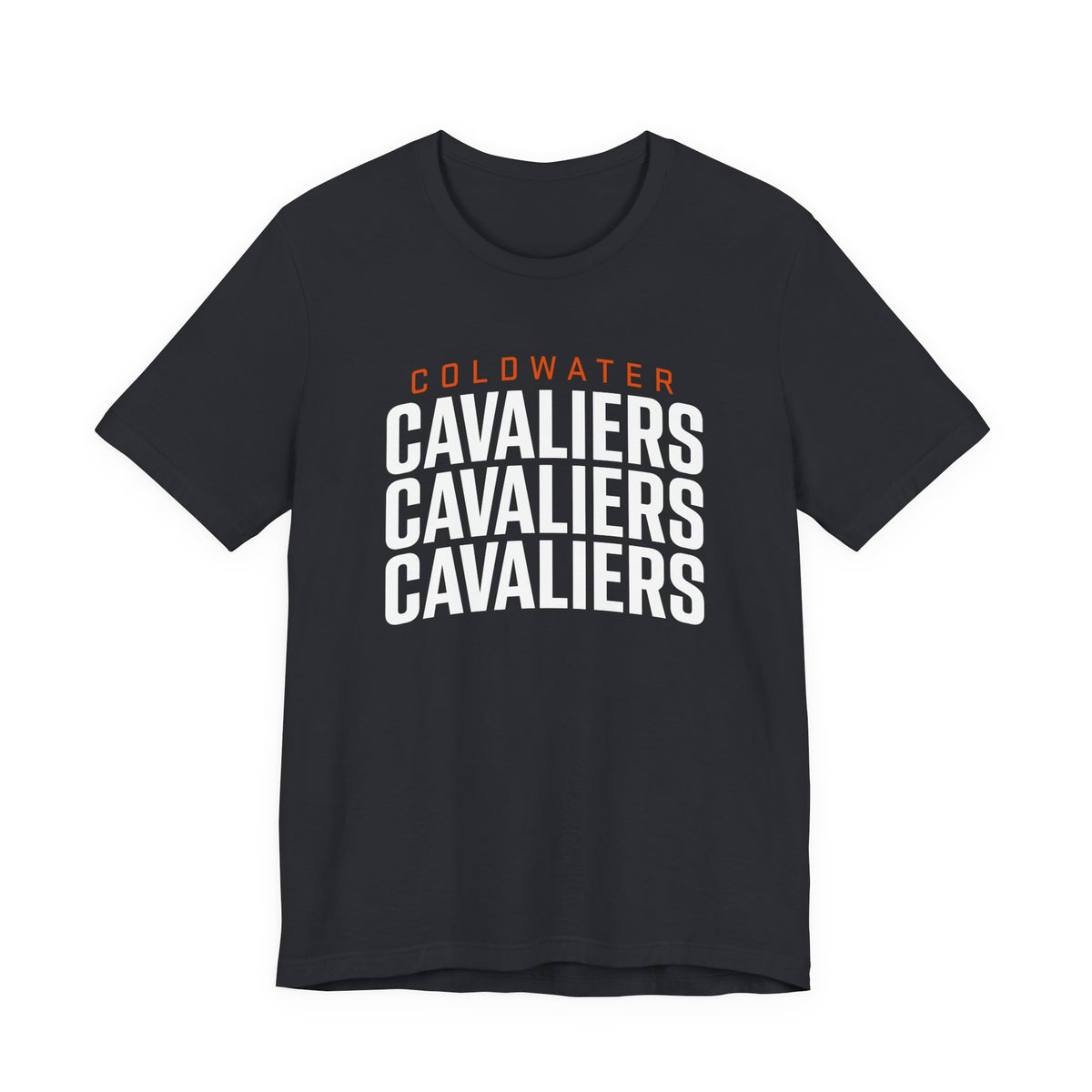 Coldwater Cavaliers Stacked Text Unisex T-Shirt | Bella+Canvas