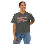 Coldwater Cavaliers Retro Script Women's Boxy T-Shirt | Comfort Colors