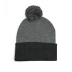 CAVS Embroidered Pom-Pom Knit Cap | Gray Pom Beanie