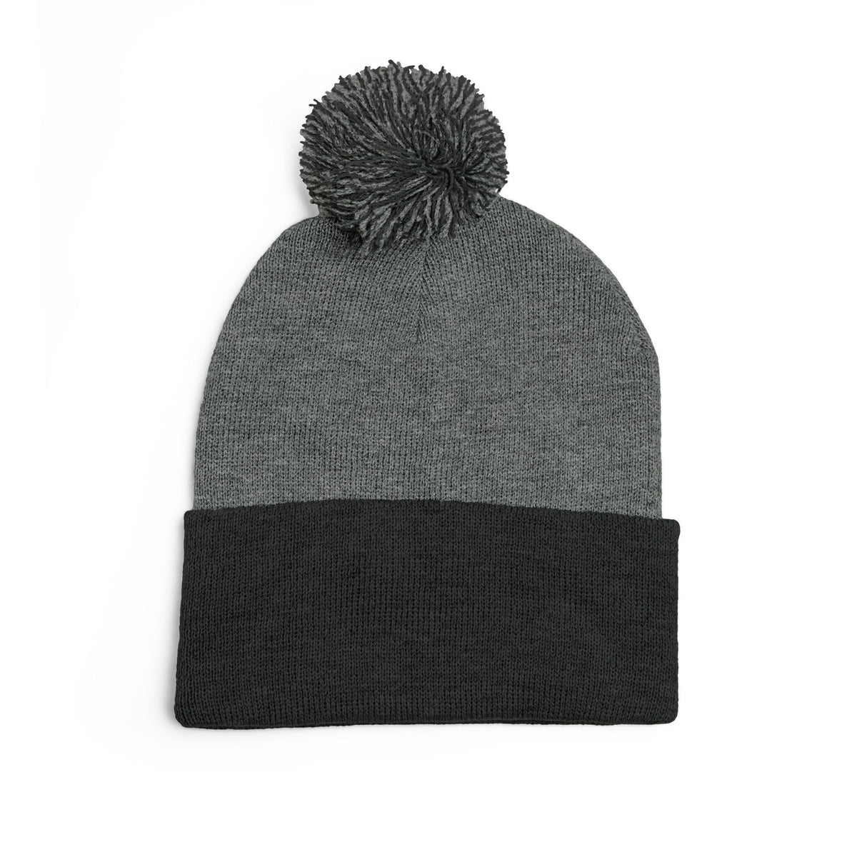 CAVS Embroidered Pom-Pom Knit Cap | Gray Pom Beanie