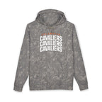 Cavaliers Repeat Print Hoodie | Grey Camouflage Logo Sweatshirt