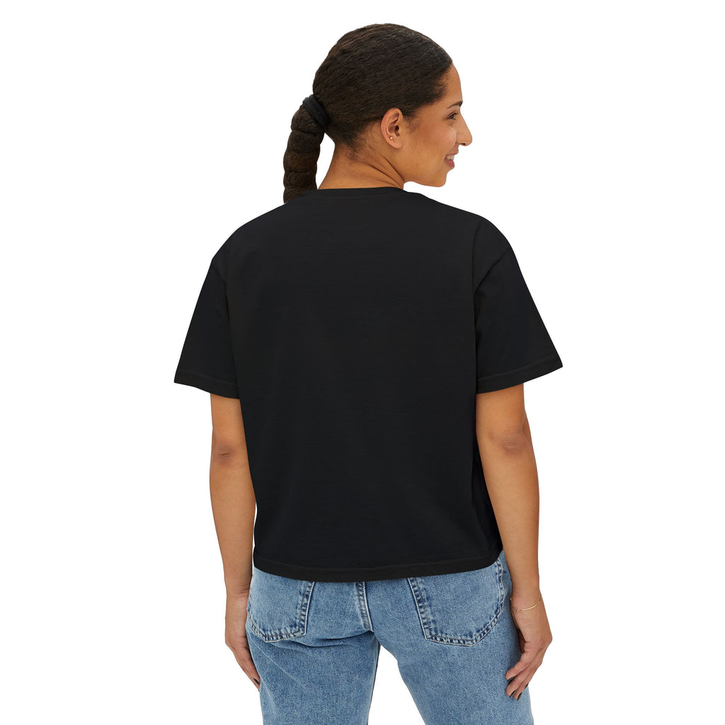 Coldwater Cavaliers Retro Script Women's Boxy T-Shirt | Comfort Colors