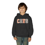 CAVS Youth Hoodie — Plaid & Floral Varsity Lettering Kids Sweatshirt