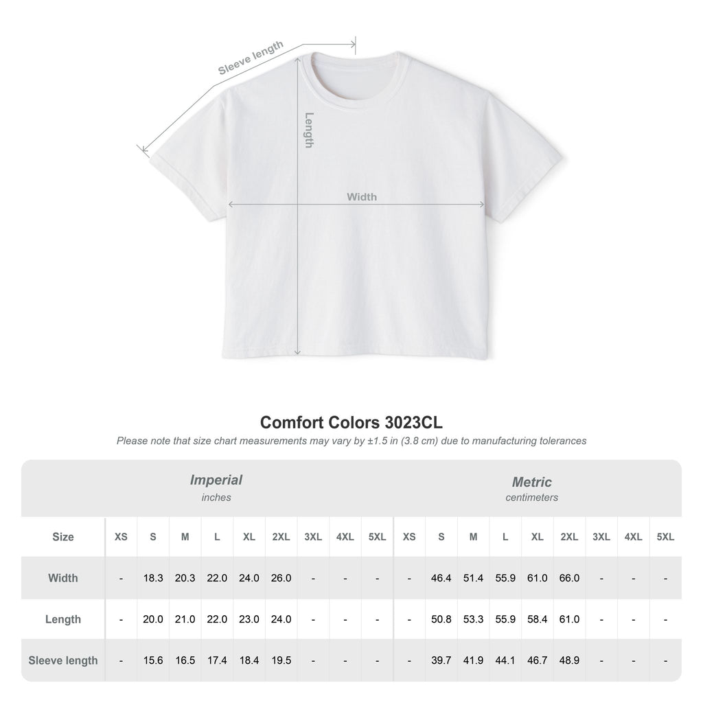Coldwater Cavaliers Retro Script Women's Boxy T-Shirt | Comfort Colors
