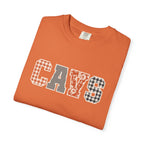 CAVS Women's Plaid Patch Letters T-shirt | Comfort Colors