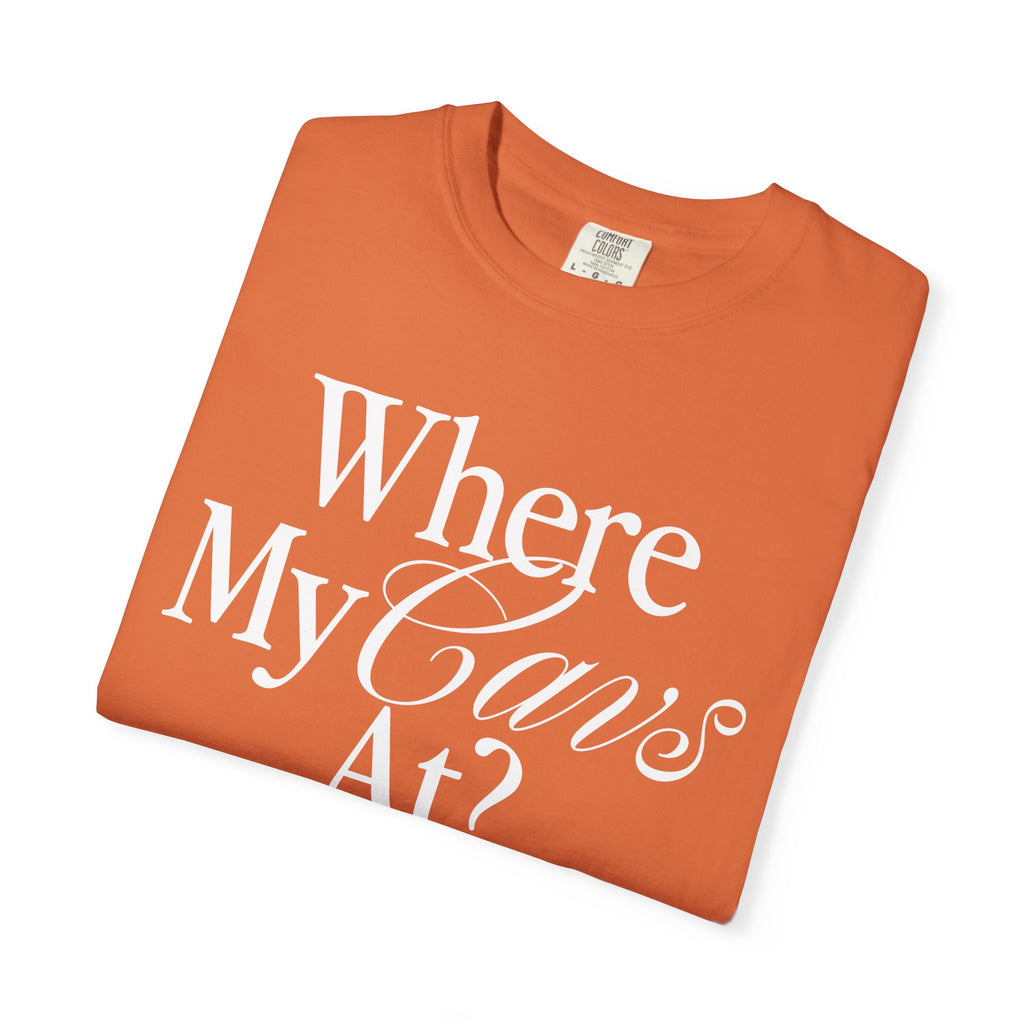 Where My Cavs At? Women's Heavyweight T-Shirt | Comfort Colors 1717
