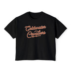 Coldwater Cavaliers Retro Script Women's Boxy T-Shirt | Comfort Colors
