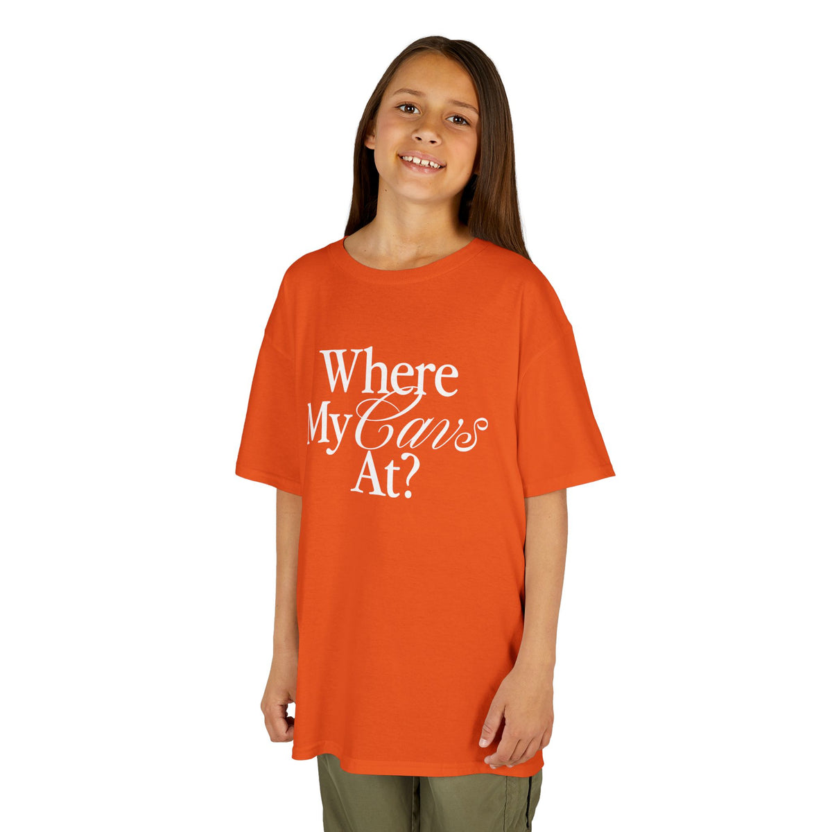Where My Cavs At? Kids Tee