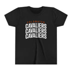 Coldwater Cavaliers Stacked Youth T-Shirt | Bella+Canvas