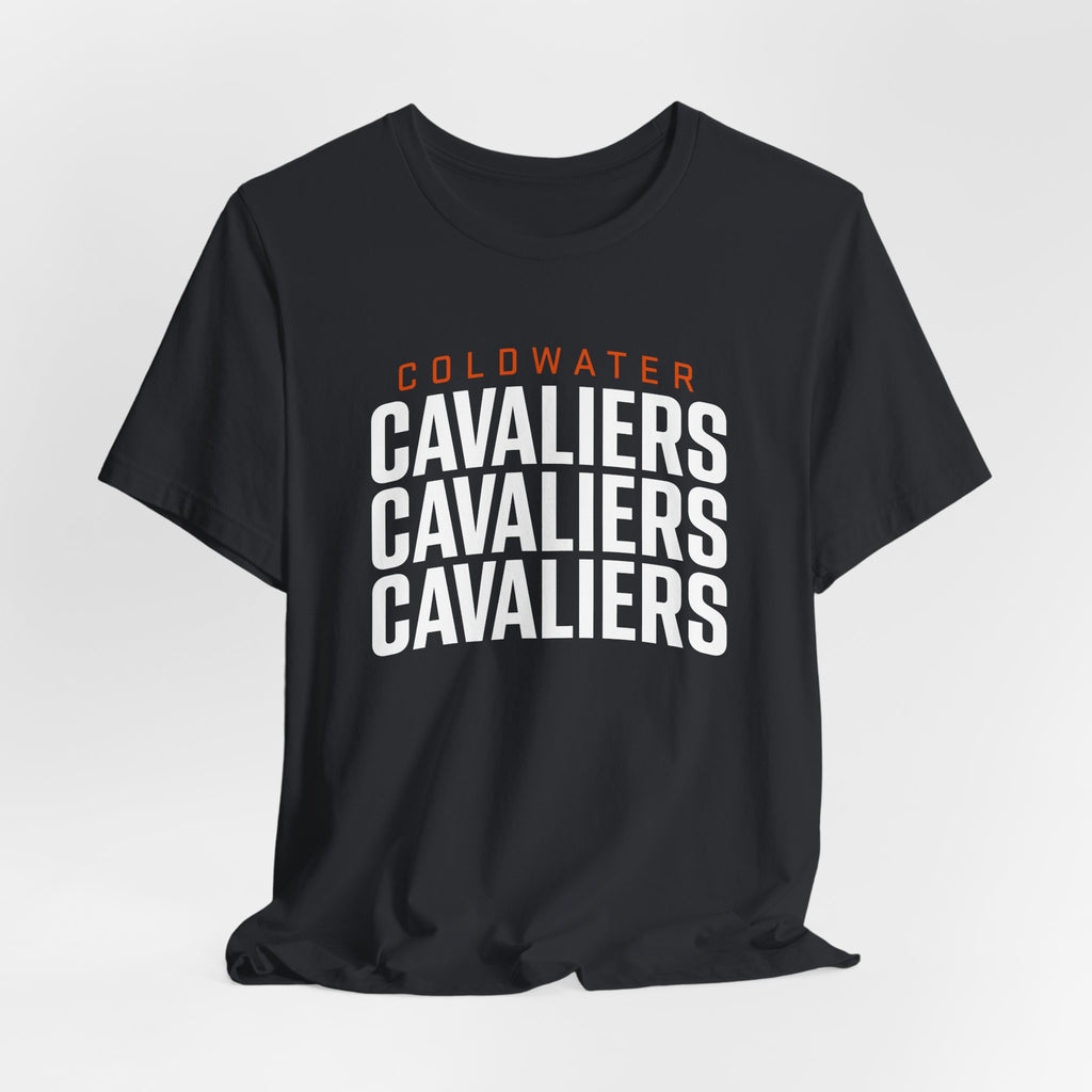 Coldwater Cavaliers Stacked Text Unisex T-Shirt | Bella+Canvas