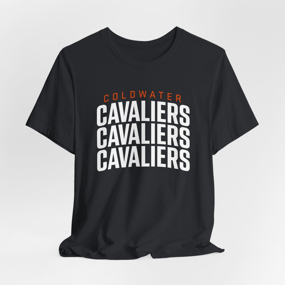 Coldwater Cavaliers Stacked Text Unisex T-Shirt | Bella+Canvas
