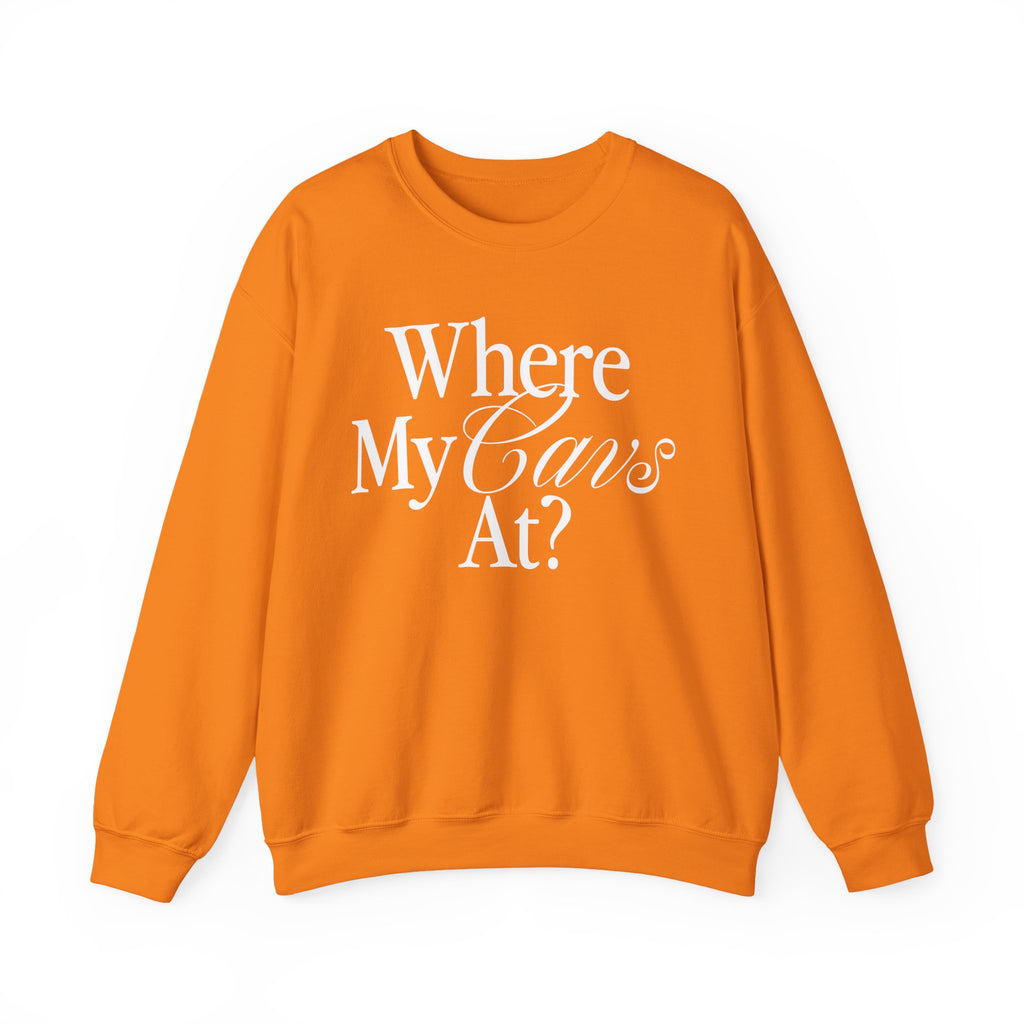 Where My Cavs At? Women's Crewneck Sweatshirt | Gildan 18000