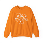 Where My Cavs At? Women's Crewneck Sweatshirt | Gildan 18000