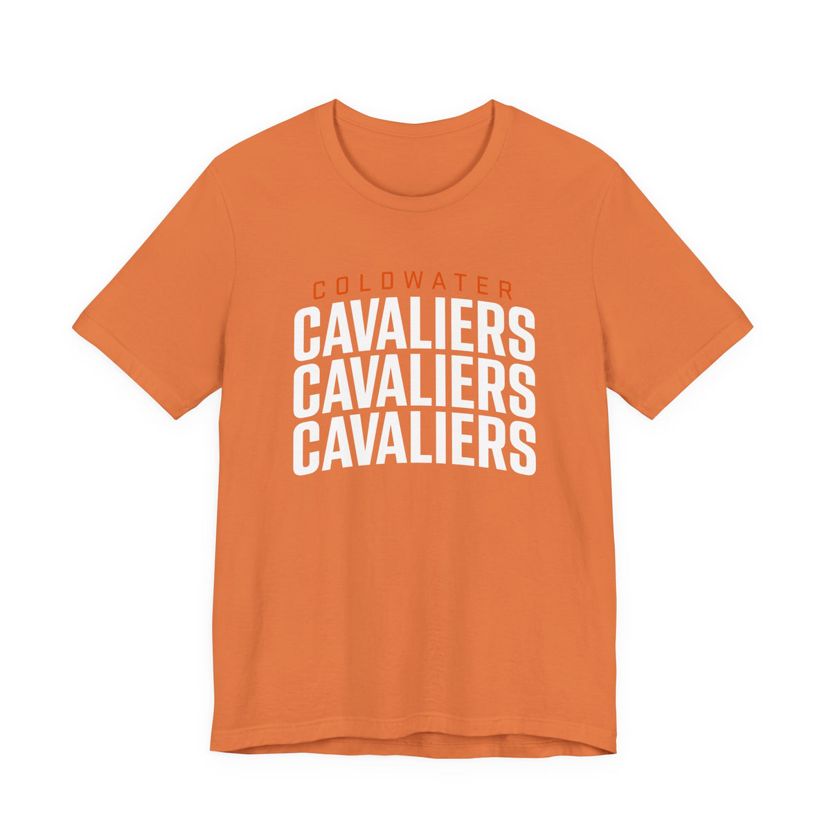 Coldwater Cavaliers Stacked Text Unisex T-Shirt | Bella+Canvas