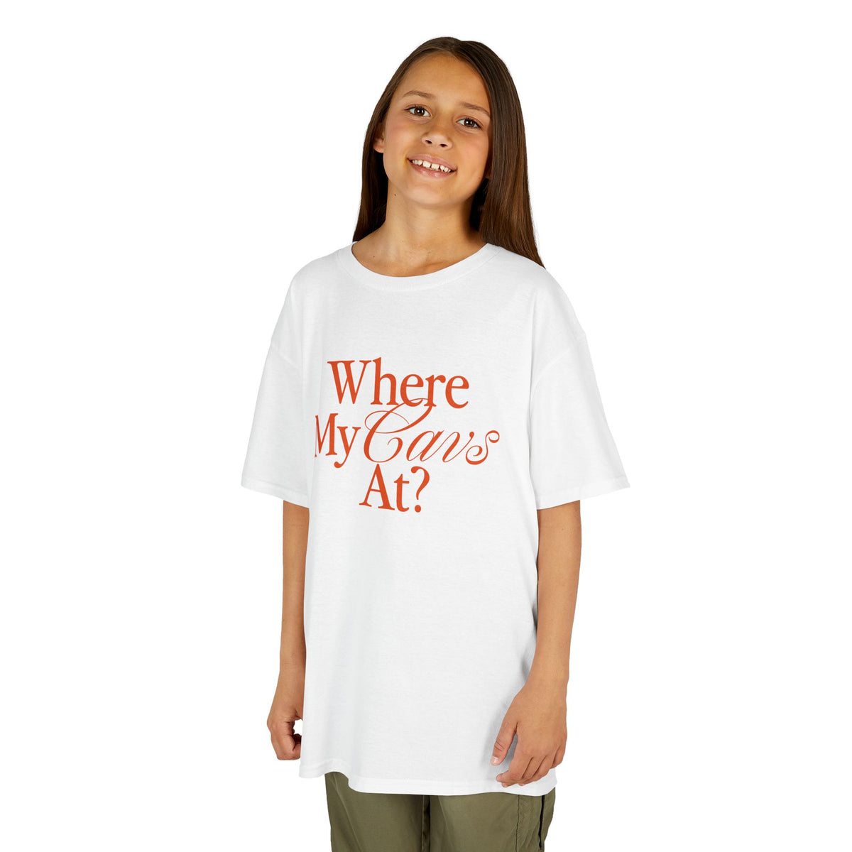 Where My Cavs At? Kids Tee