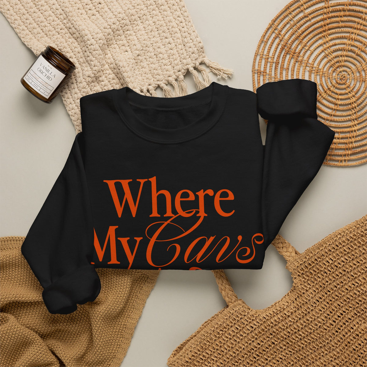 Where My Cavs At? Women's Crewneck Sweatshirt | Gildan 18000