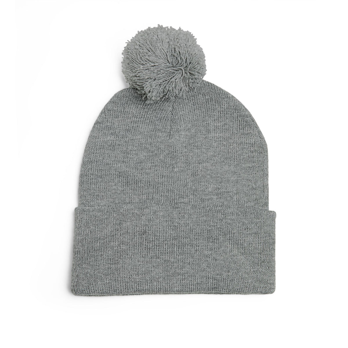 CAVS Embroidered Pom-Pom Knit Cap | Gray Pom Beanie
