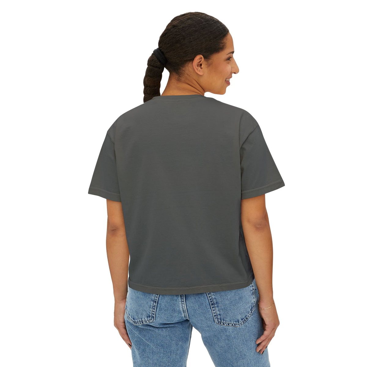 Coldwater Cavaliers Retro Script Women's Boxy T-Shirt | Comfort Colors