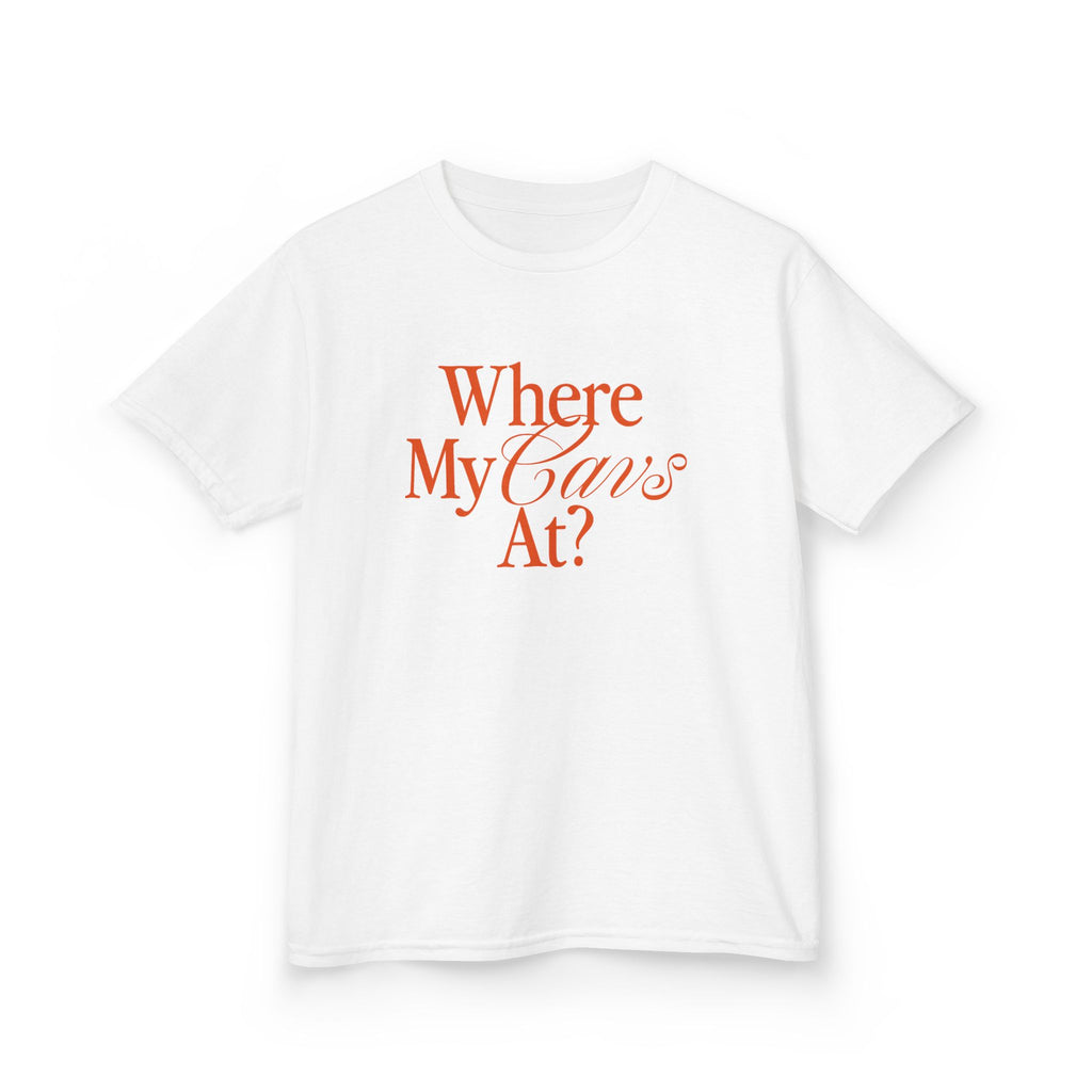 Where My Cavs At? Kids Tee