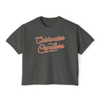 Coldwater Cavaliers Retro Script Women's Boxy T-Shirt | Comfort Colors
