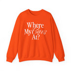 Where My Cavs At? Women's Crewneck Sweatshirt | Gildan 18000