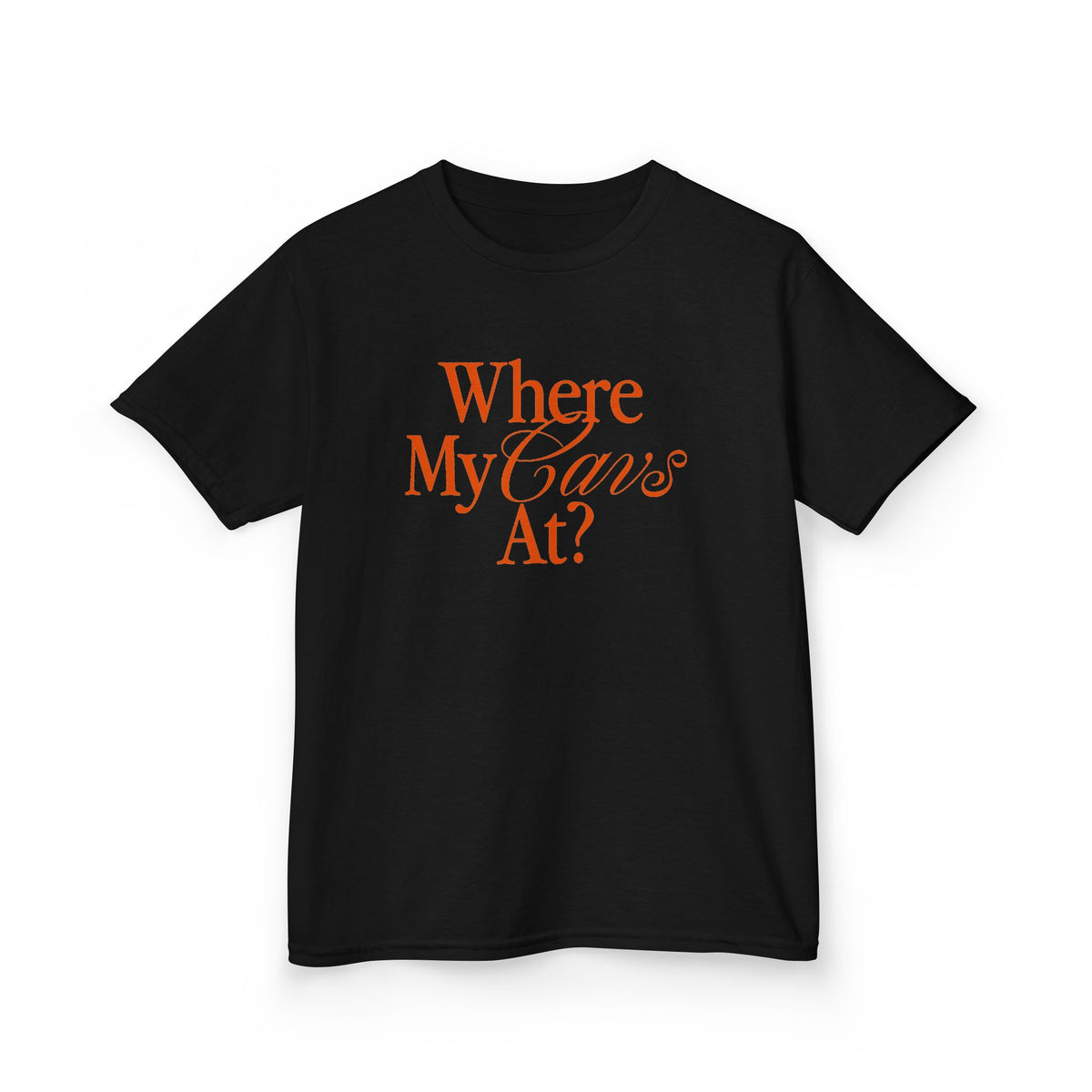 Where My Cavs At? Kids Tee