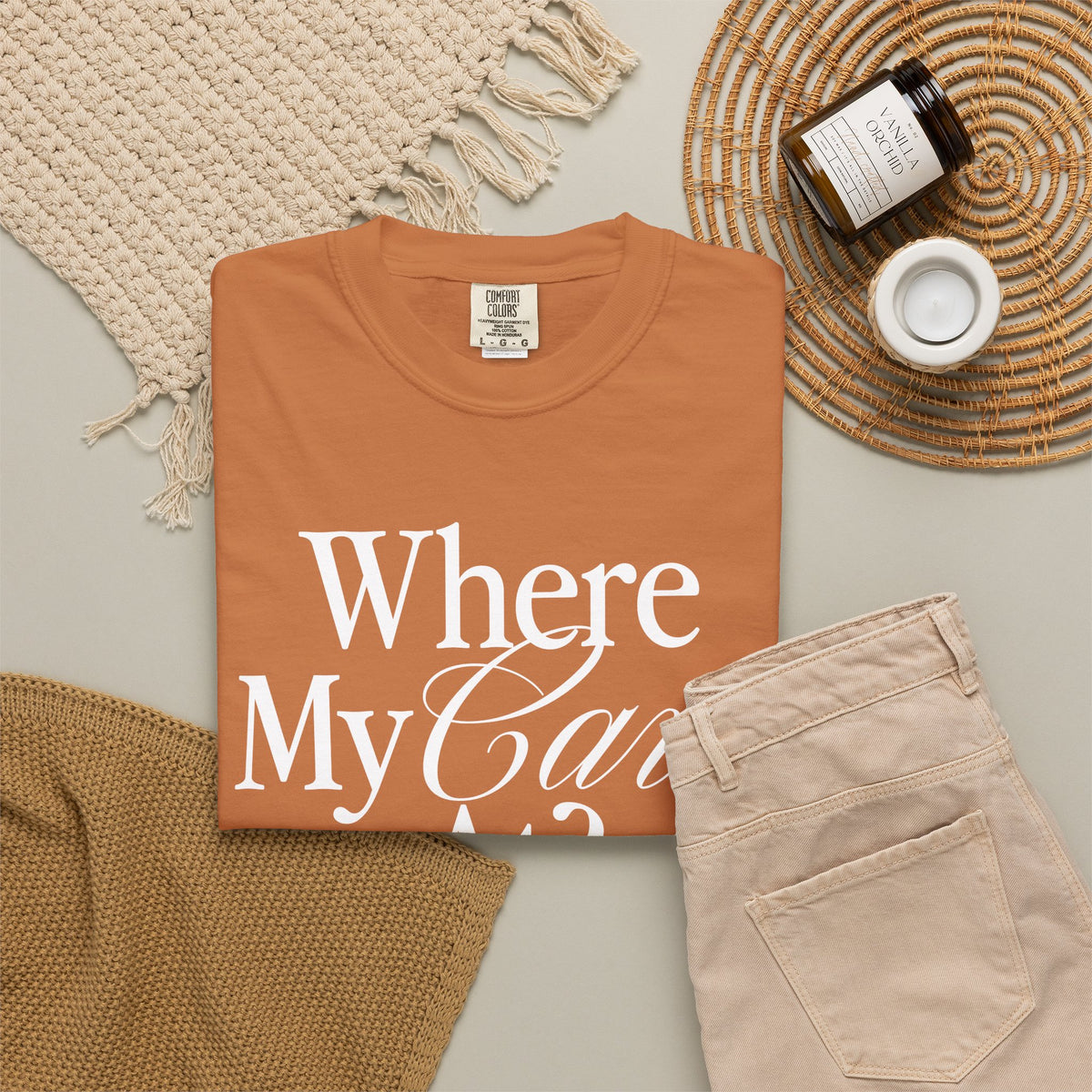 Where My Cavs At? Women's Heavyweight T-Shirt | Comfort Colors 1717