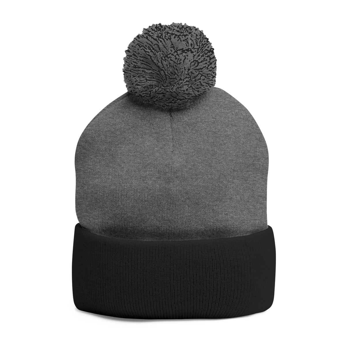 CAVS Embroidered Pom-Pom Knit Cap | Gray Pom Beanie