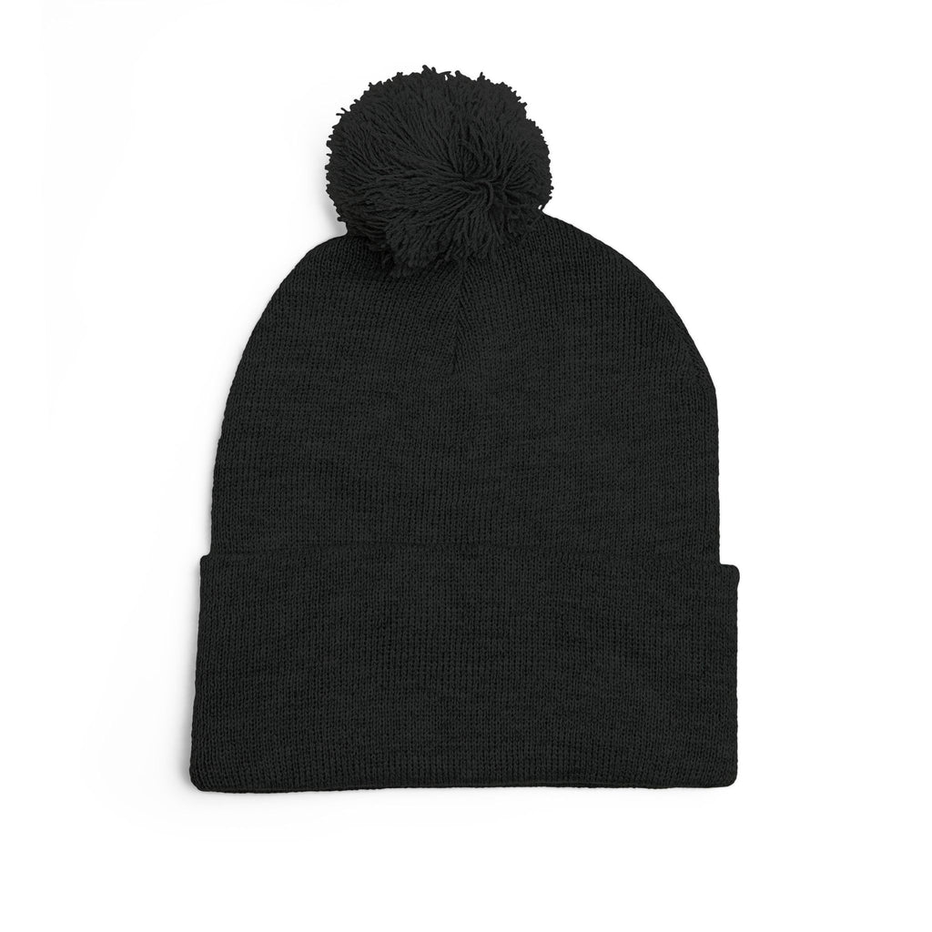 CAVS Embroidered Pom-Pom Knit Cap | Gray Pom Beanie