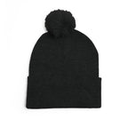 CAVS Embroidered Pom-Pom Knit Cap | Gray Pom Beanie